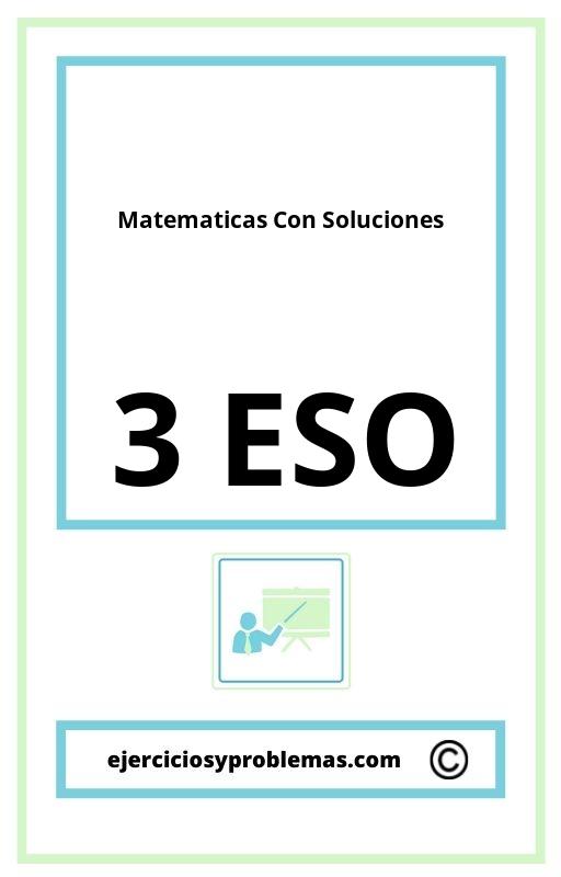 Ejercicios Matematicas 3 Eso Pdf Con Soluciones