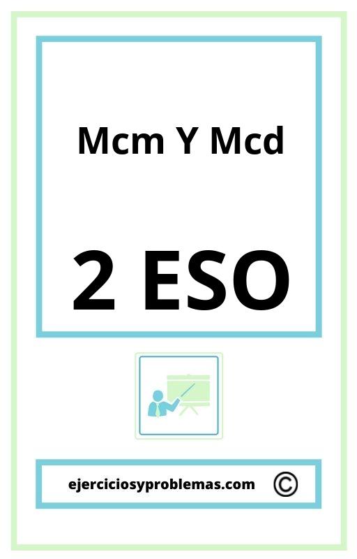 Ejercicios Mcm Y Mcd 2 Eso