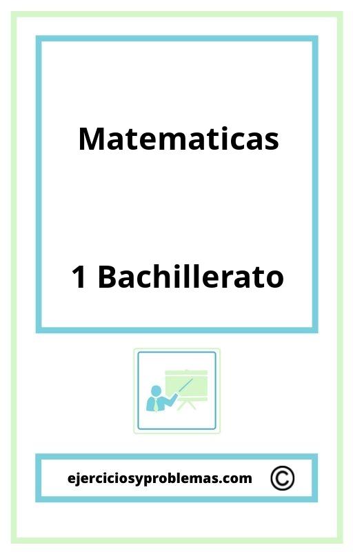 Examen 1 Bachillerato Matematicas
