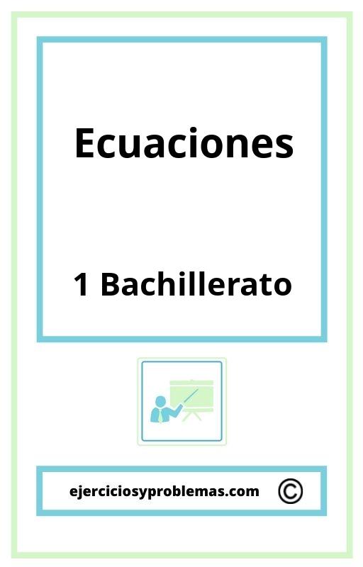 Examen Ecuaciones 1 Bachillerato