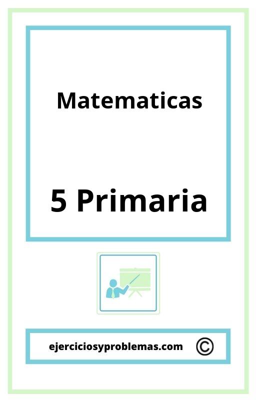 Problemas De Matematicas 5 Primaria
